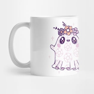 Kawaii Flower Crown Ghost Cutie Mug